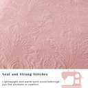 Cotton Queen Size Comforter SetPink BeddingPaisley Quilt SetFarmhouse Printed Pattern BedspreadsSoft Cotton Quilt Solid Color Lightweight Bedspread All Seasons 3 Piece