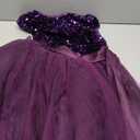 Flower Girl Dresses Wedding Bridesmaid Sequins Tulle Puffy Skirt Girls Birthday Party Pageant Gown Floor Length (8, Purple)