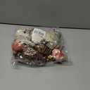 Artmag 25 PCS Pumpkin Decor Set, Artificial Fabric Pumpkins Decor with Acorns, Pinecones, Berries, Maple Leaves for Fall Halloween Thanksgiving Decorations Home Table (Style 6)