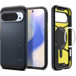 Spigen for Pixel 10 Pro XL Case, Tough Armor MagFit (2025) Designed for Pixelsnap, Compatible with MagSafe Accessories - Metal Slate