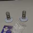 2PCS Bathroom Sink Stopper Strainer, Pop-Up Bathroom Sink Drain Strainer with Removable Stainless Steel Hair Catcher Basket, Universal Fit for US Bathroom Sinks, Bathtubs, Showers & Floor Drains