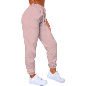 Waitfairy Sweatpants Women - Joggers for Women High Waist Baggy Sweat Pants for Womens Joggers with Pockets (Pink, XL)