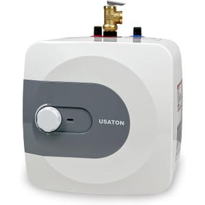 Electric Hot Water Heater 4 Gallon - Compact Under Sink Portable Mini Small Tank Instant Hot Water Heater for RV Camper Kitchen Food Truck, Point of Use, 110V/120 volt, 1440W, Wall or Floor Mounted