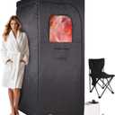 somavapor Portable Sauna Box Steam Room: Home Sauna Tent Kit for Personal Full Body Use Detox and Relaxation