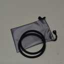 2PCS Patellar Tendon Support Strap for Knee Pain Relief, Knee Bands for Basketball, Running, Tennis, Soccer and Hiking, Silicone Patella Band for Women and Men, Includes Storage Bag (Black)