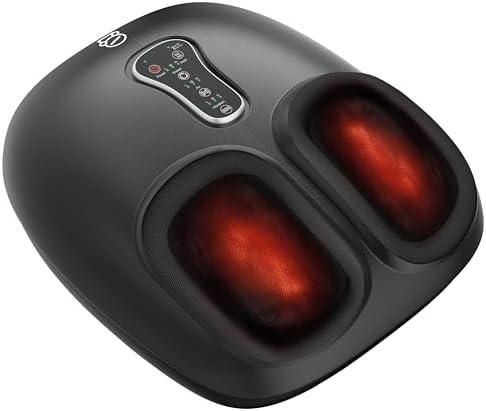 COMFIER Shiatsu Foot Massager Machine, Feet Massager for Plantar Fasciitis, Neuropathy Pain with Heat, Vibration, Rolling Compression, Gifts for Men, Women, Fits Size up to 13IN, Multiple Modes