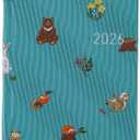 Hobonichi Techo 2026 Pocket Diary, Weeks MEGA, English Version, Bow & Tie: In the Forest, January Start, Weekly Planner, Left-type Weekly, Slim Vertical, Grid Memo, 219 Pages