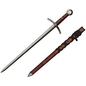 Wuu Jau Co H-26035WD Crusader Knights of Templar Short Medieval Cosplay Sword Dagger, 23", Black