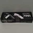 Leebein Electric Spin Scrubber, 2026 Upgraded Cordless Cleaning Brush Bathroom Scrubber, IPX7 Waterproof Electric Scrubber with 7 Brush Heads, Extendable Long Handle Power Scrubber for Bathtub Floor (Pure Black)