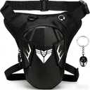 Motorcycle Leg Bag, Thigh Bag for Men Women, Water-Resistant Drop Leg Pouch with Adjustable and Removable Strap, Hands-Free Storage for Motorcycle Accessories, Cycling Hiking, Camping, Fishing