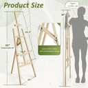 Pine Wood A-Frame Art Easel Stand, Floor Art Display Easel fits Most Canvas
