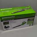 Greenworks 40V Leaf Blower/Sweeper, 150 MPH, Lightweight, Quiet, with 2.0 Ah Battery and Charger, Perfect for Residential Lawn Care, Leaf Blowing Debris, Dust, Light Snow, and More