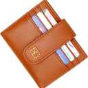 GEEAD Small Wallets for Women Slim Bifold Credit Card Holder Minimalist Zipper Coin Pocket