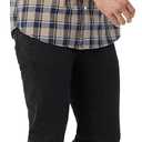 Amazon Essentials Men's Long-Sleeve Slim-Fit Stretch Poplin Shirt (Gold Navy Checked)