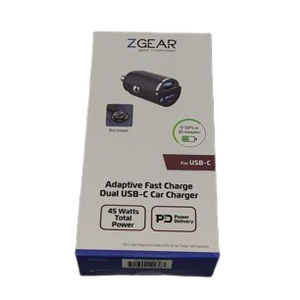 Zgear 45 Watt Dual USB-C Car Charger