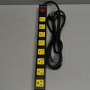 8 Outlet Power Strip 2100J Surge Protector, 10FT Heavy Duty Extension Cord Wide Spaced Outlet and Wall Mount Metal Powerstrip for Home Office Garage Workshop