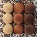 9 PCS Christmas Velvet Balls Flocked Xmas Tree Ball Ornaments Christmas Large Ball Set Xmas Tree Hanging Decoration 4 Inch, 6 Inch (Dark Color, 3.15inch)