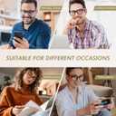 Przene Reading Glasses for Men Women Blue Light Blocking Readers Spring Hinges Lightweight Style Pack (Demi Grey/Brown/Blue/Red)