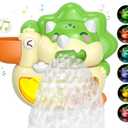 Lehoo Castle Bath Bubble Machine, Light Up Musical Bubble Bath Toys for Toddlers 1-3 Automatic Bubble Maker for Bathtub Dinosaur Toys for Bath