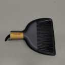 MR.SIGA Mini Dustpan and Brush Set, Portable Cleaning Brush and Dustpan Combo with Bamboo Handle, Gray, 1 Set