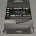 Titanium Cutting Boards for Kitchen, 100% Pure Titanium Cutting Boards Double Sided Non Toxic Cutting Board, Hygiene Durable Dishwasher Safe 13 8(M) (Silver)