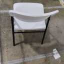 Sturdy Foldable Plastic Chair, Portable, 350-Pound Capacity, White, 6-Pack