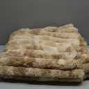 Cozy Bliss Faux Fur Throw Blanket for Couch, Cozy Warm Plush Striped Blanket for Sofa Bedroom Living Room, 60 * 80 Inches Tie-dye Khaki