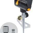 Melnor 65137AMZ MiniMax Turbo Oscillating Sprinkler on Step Spike, 4000 sq. ft., 4-Way Adjustable, Quick Connect Bundle, Yellow