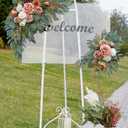 Faux Flower Swag Set of 2 for Wedding Welcome Signs Floral Swag Wedding Reception Ceremony Signs Decor (Terracotta)