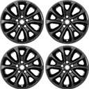 TangMiGe 4-Pack 17inch Wheel Skins Compatible with Chevrolet Equinox 2018 2019 2020 2021, 18-21 Chevy Equinox Wheel Rim Covers, Hubcaps Replacement, Bright Black Color