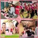 TaoBary 25 Set Breast Cancer Awareness Gifts 2 Cup Drink Carrier with Handle Pink Portable Foldable Tray Drink Holder Breast Cancer Gifts for Woman Disposable Coffee Cup Holder with Pink Ribbon