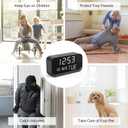 Clock Camera Nanny Cam with 1080P HD Video, AI Motion Detection, Night Vision, Dual-Band 2.4/5GHz WiFi, Bluetooth Setup, Local & Cloud Storage, Indoor Security Camera for Home & Office