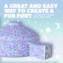 Skywin Air Tent for Kids (77 x 50) Builds in 30 Sec, Toddler Tents Indoor for Imaginative Play, Spacious Kids Forts Indoor Playhouse for Boys & Girls Ages 3-14 (Fan Not Incl) (Mermaind Magic Fort)