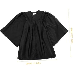 Gown for Graduation Graduation Gown Black Size: 3'6" x 3'8"