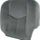 OKAY MOTOR Seat Cover Driver Side Bottom Cloth Gray for 2003-2007 GMC Sierra 1500 2500 3500 1500HD 2500HD SLE SLT