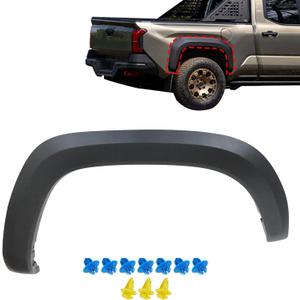 Rear Right Fender Trim Molding Compatible with Toyota Tacoma 2016-2021 3.5L V6/ 2.7L l4 Replace# 7587304900 TO1791111 Rear Passenger Side Wheel Fender Opening Arch Trim Molding