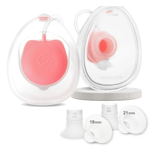 Nenesupply Handsfree Wearable Breastmilk Collection Cara Cups Caracups Compatible with Spectra S1 S2 9 Plus Breast Pumps 24mm Silicone Flanges Replacement for Spectra Pump Parts 19 21mm Inserts