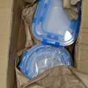 30 Pieces Glass Food Storage Containers, Meal Prep Set with Snap Locking Lids, Airtight lunch Containers, BPA-Free, Microwave, Oven, Freezer & Dishwasher Friendly, Blue