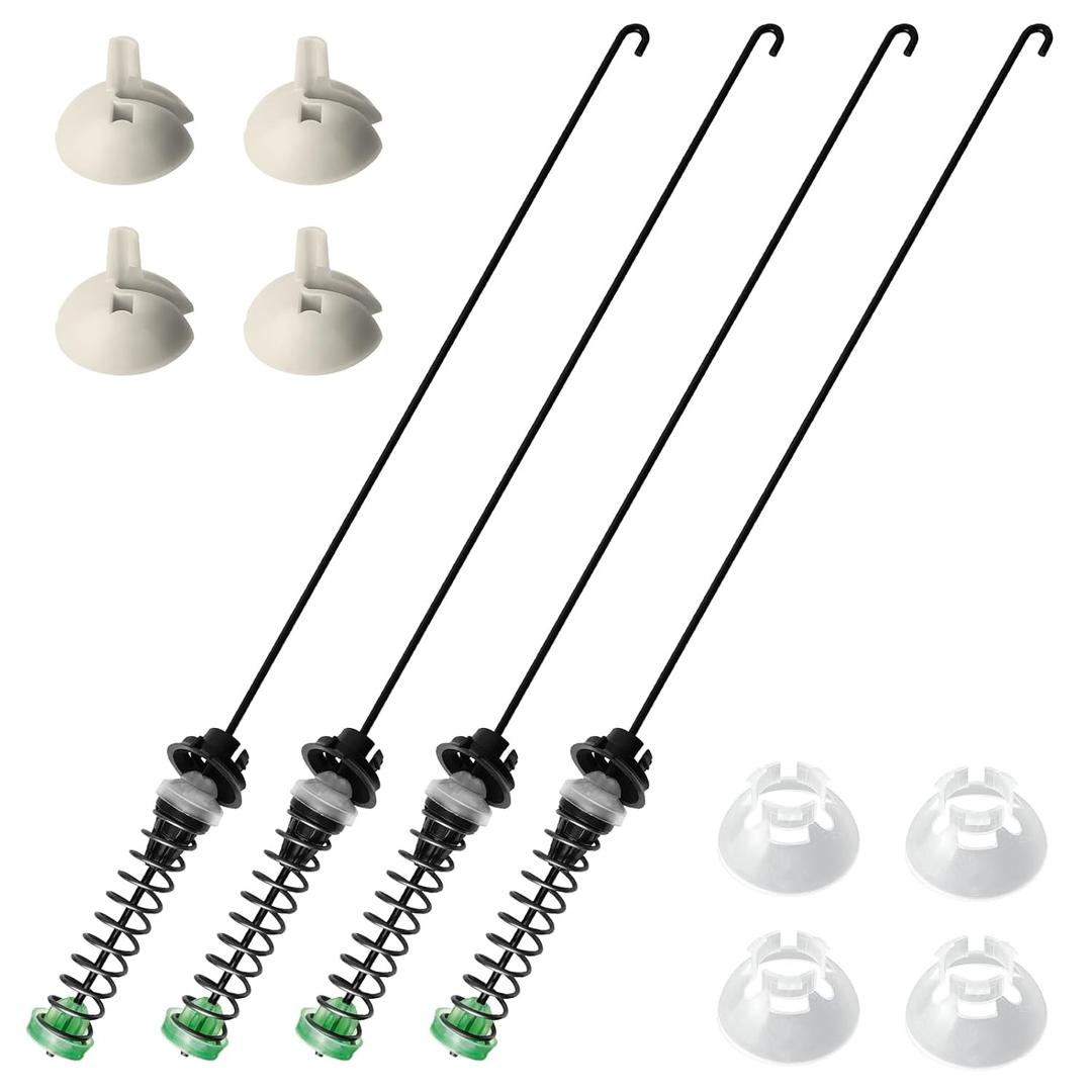 W11130362 Washer Suspension Rod Kit Compatible with Whirlpool Kenmore Washing Machine Replaces W10594080 W10735786 W10748956 W10780040