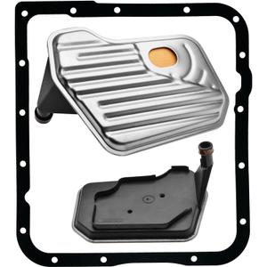 4L60-E 4L65-E Deep Pan Transmission Filter Kit with Gasket TF337 Compatible with Yukon Sonoma Sierra Savana Safari Jimmy Envoy Trailblazer Tahoe Suburban Silverado Colorado Camaro Blazer Astro
