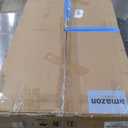 Tribesigns Round Coffee Table with Storage Space Metal Frame 2 Tier 80 x 80 x 45 cm Wood Grain Modern Living Room Center Table