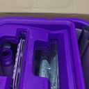 BOSHENG Mop with Wringer Set, Hands Free Flat Floor Mop and Bu 5 Washable Microfiber Pads Included, Wet and Dry Use, Home Floor Cleaning System for All Floor Types and Windows,Purple