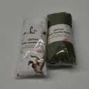 LifeTree Muslin Swaddle Blankets, Baby Swaddling Wrap Nursery Receiving Blanket for Boys & Girls, 70% Viscose from Bamboo and 30% Cotton, Large 47 x 47 inches Mallard Duck/Olive Green
