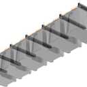 Ultrawall Overhead Garage Storage Rack, Heavy Duty Ceiling Storage Rack, 26 Inch Adjustable Ceiling Bin Storage System, 7 Sets for 6 Bins