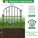 20 Pack Decorative Garden Fence Panels, 17in(H) x 21ft(L), Rustproof Metal No Dig Fence, Animal Barrier for Dogs & Rabbits, Anti Digging Fencing for Flower Bed Edging, Yard, Patio & Outdoor