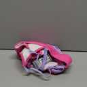 BMJL Women's High Waisted Bikini Ribbed Two Piece Swimsuit High Cut Color Block Adjustable Straps Bathing Suit (Large, Hot Pink043)