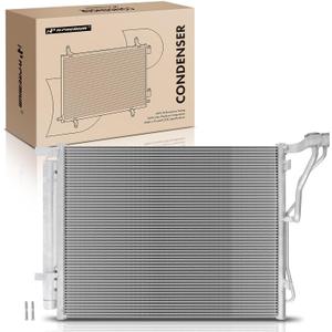 A-Premium Air Conditioning A/C Condenser Compatible with Hyundai Sonata 2011-2014 & Kia Optima 2011-2015, L4 2.0L, Replace# 976063Q000
