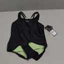 Speedo Girl's Swimsuit One Piece Closed Racerback (10, 2023 Anthracite)