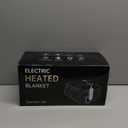 Electric Heated Blanket Throw - 50"x60" Heating Blanket Throw House Warming Gifts New Home, Ultra Soft Warm Flannel Sherpa Fast Heat,8 Heat Level 10 Hours Auto-Off ETL Certified White