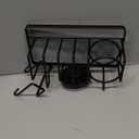 TAILI 4-in-1 Rustproof Sink Caddy & Sponge Holder with Removable Strong Suction Cup for Kitchen Sink - Black
